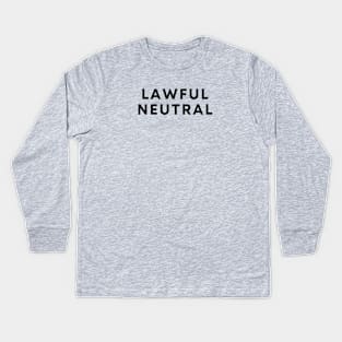 Lawful Neutral Kids Long Sleeve T-Shirt